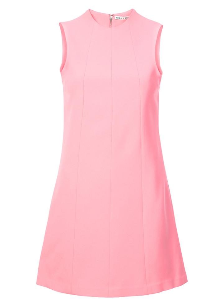 Alice+olivia Fitted Short Dress - Pink & Purple