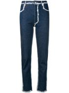 Eckhaus Latta Painted Detail Jeans - Blue