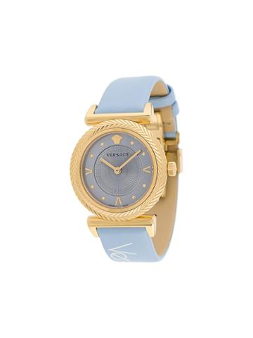 Versace V Motif Watch - Blue