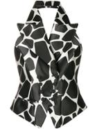 Sara Battaglia Halterneck Vest - Black