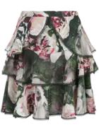 Marchesa Notte Cdc Ruffle Tiered Skirt - Multicolour