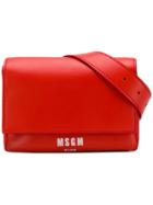 Msgm Leather Belt Bag - Red