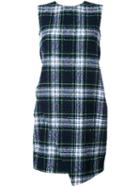 Taro Horiuchi Checked Sleeveless Dress, Women's, Size: 1, Green, Wool