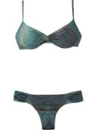 Lygia & Nanny Abstract Print Bikini Set, Women's, Size: 42, Blue, Polyamide/spandex/elastane