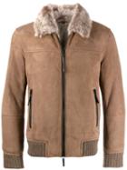 Emporio Armani Shearling Jacket - Brown