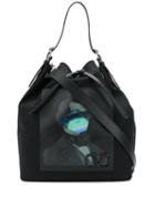 Valentino Valentino Garavani Face Ufo Shoulder Bag - Black