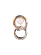 Delfina Delettrez Snake Ring, Women's, Size: 54, Metallic, Silver