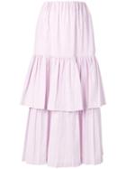 Golden Goose Long Ruffled Skirt - Pink