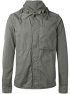 Aspesi Removable Hood Jacket, Men's, Size: Small, Grey, Cotton