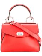 Proenza Schouler Satchel Shoulder Bag, Women's, Red, Calf Leather