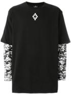 Marcelo Burlon County Of Milan Flags Contrasting Sleeve T-shirt -