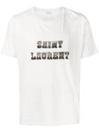 Saint Laurent Front Logo T-shirt - White