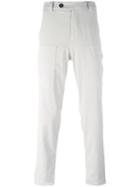 Brunello Cucinelli Straight Trousers, Men's, Size: 50, White, Cotton/spandex/elastane/polyester