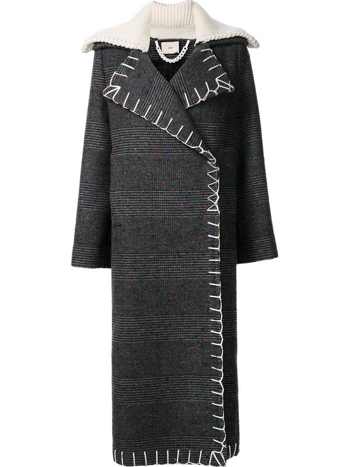 Edun Nub Check Long Coat