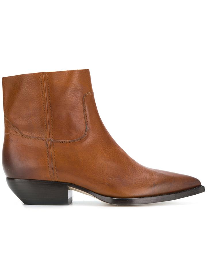 Saint Laurent Theo Boots - Brown