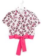 Msgm Kids Leopard Print Shirt, Girl's, Size: 14 Yrs, Pink/purple