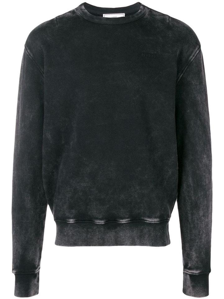 Ami Alexandre Mattiussi Vintage Washed Sweatshirt - Black