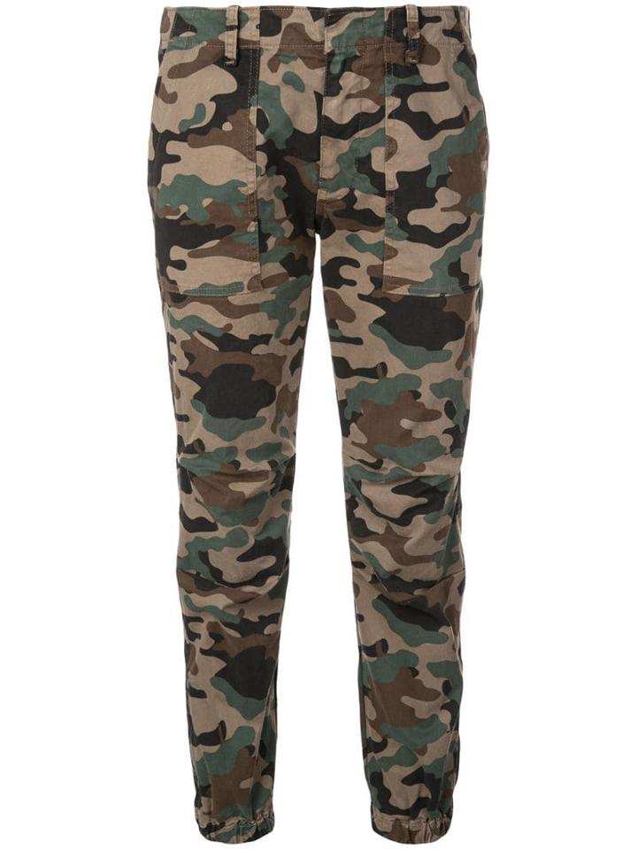 Nili Lotan Cropped French Military Trousers - Green