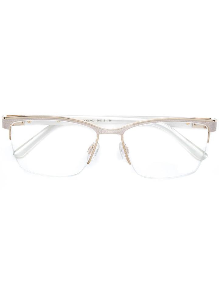 Cazal Rectangle Frame Glasses - Neutrals