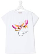 Emilio Pucci Junior Butterfly Logo Print T-shirt - White