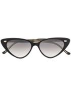 Cutler & Gross Cat-eye Sunglasses - Black