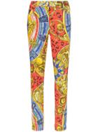 Moschino Greek Gods Print Skinny Jeans - Multicolour