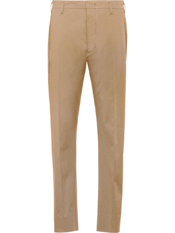 Prada Slim-fit Tailored Trousers - Neutrals