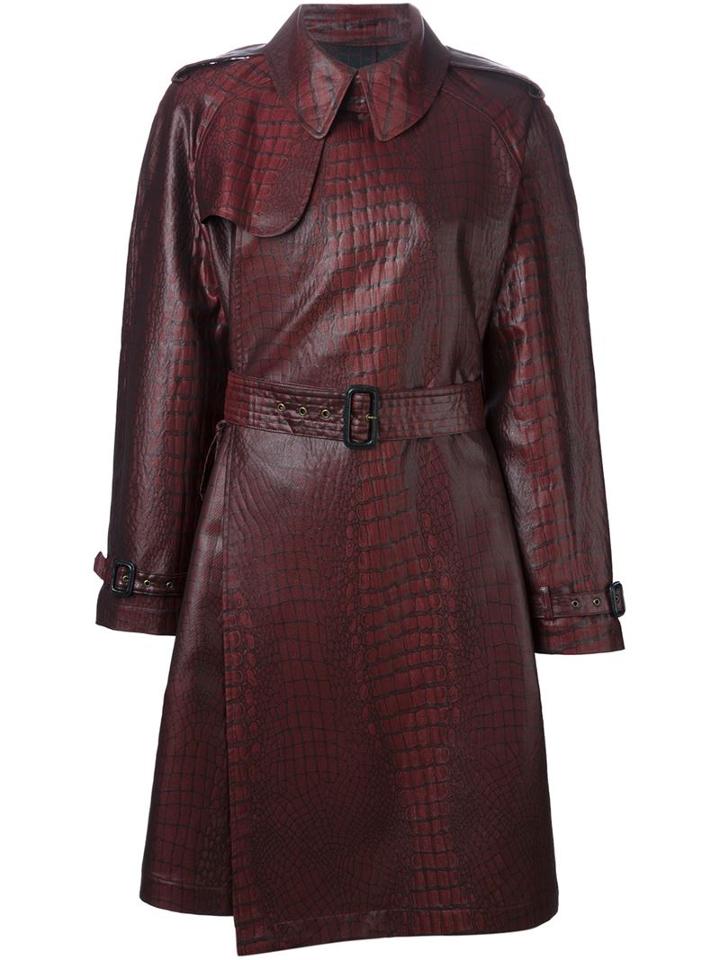 Jean Paul Gaultier Vintage Crocodile Print Trench Coat