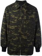 Alexander Wang Oversized Camouflage Jacket, Men's, Size: 48, Green, Cotton/polyester