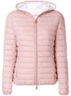 Save The Duck Padded Zipped Jacket - Pink & Purple