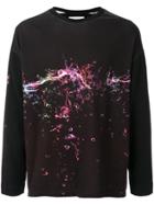 Yoshiokubo Liquid Print Sweatshirt Top - Black