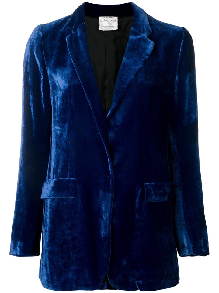 Forte Forte Velvet Blazer - Blue