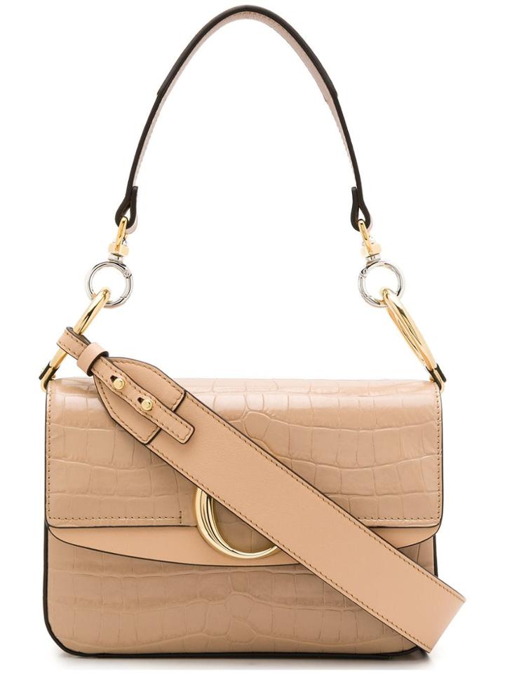 Chloé C Double Small Shoulder Bag - Neutrals