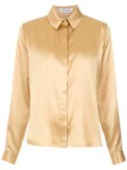 Gloria Coelho Silk Classic Shirt - Nude & Neutrals