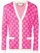 Gucci Gg Diamond Cardigan - Pink