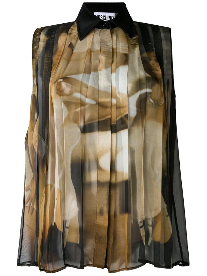 Moschino Pleated Shirt - Black