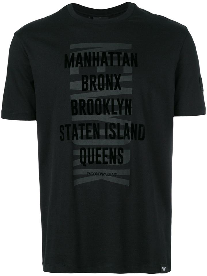 Emporio Armani New York T-shirt - Black
