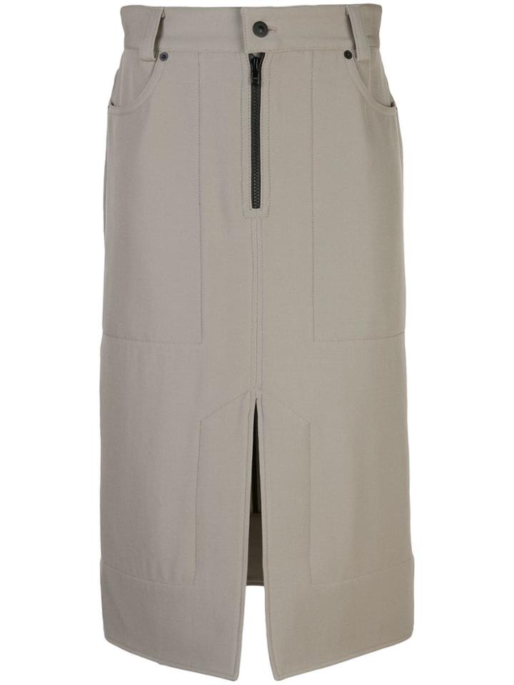 Kwaidan Editions Utility Pencil Shirt - Neutrals