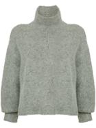 Le Ciel Bleu Turtleneck Jumper - Grey