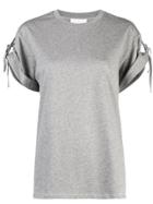 3.1 Phillip Lim Tie Sleeve T-shirt - Grey