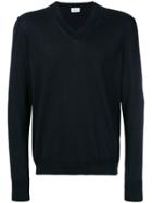 Moncler Classic Fitted Sweater - Blue