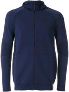 Puma Ribbed Detail Zipped Hoodie - Blue