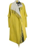 Dorothee Schumacher Fringed Asymmetric Coat - Green