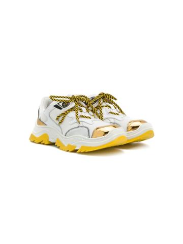 No21 Kids Lace-up Sneakers - White