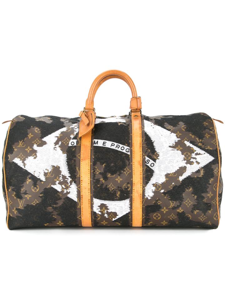 Jay Ahr Brazil Flag Vintage Louis Vuitton Keepall - Brown