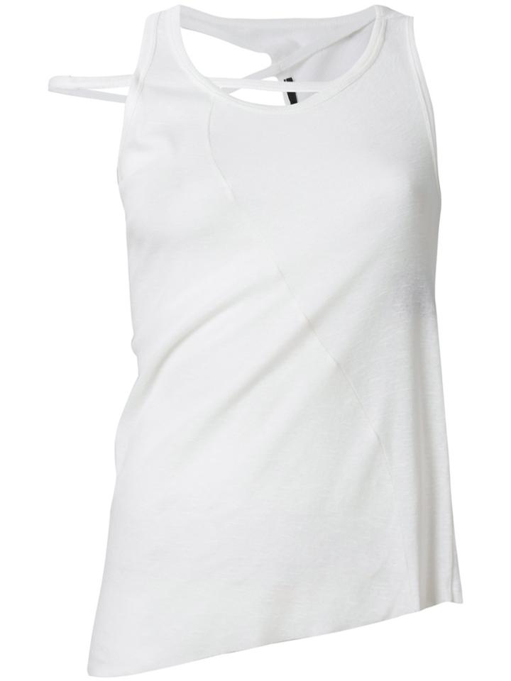 Haider Ackermann Asymmetric Tank Top - White