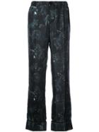F.r.s For Restless Sleepers Animal Print Trousers - Blue