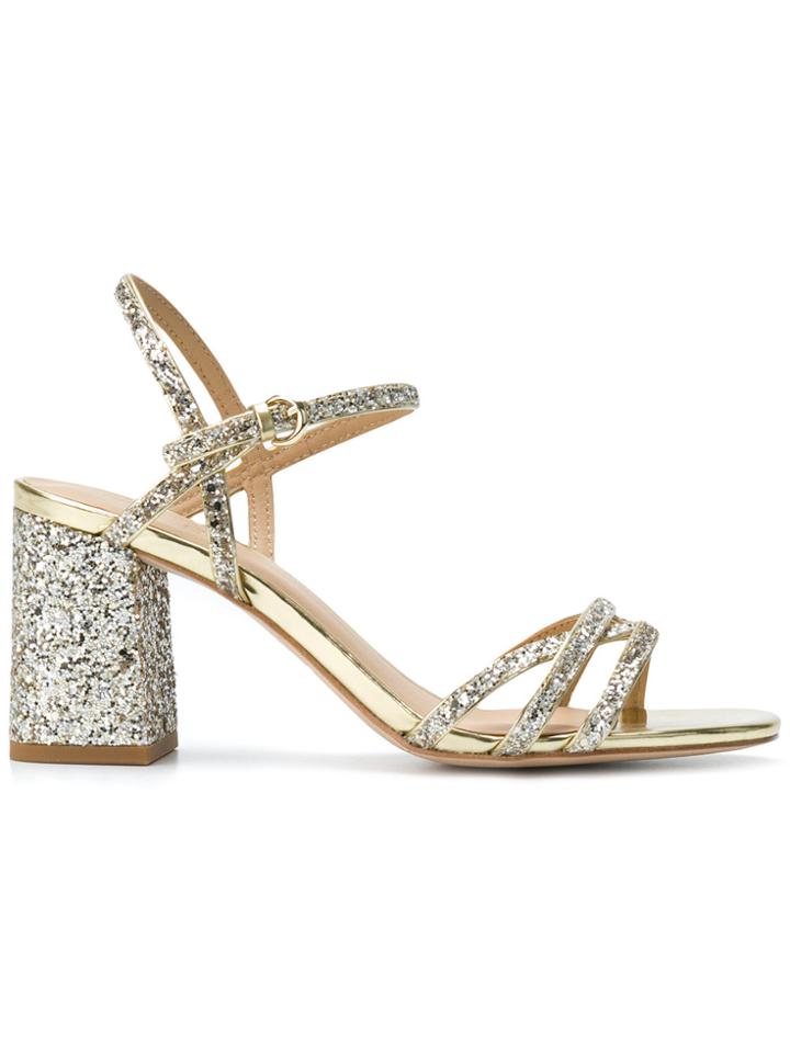 Ash Glitter Ankle Sandals - Metallic