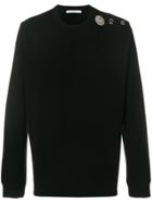 Givenchy Jewel Button Embellished Sweatshirt - Black