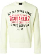 Dsquared2 Bronx Graffiti Print Sweatshirt - Yellow & Orange